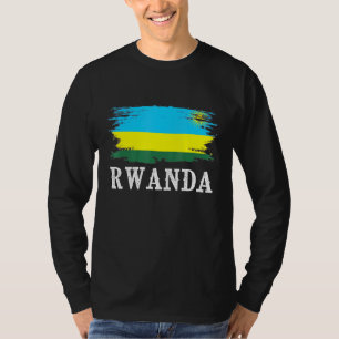 T-shirt Vintage Rwanda Drapeau J'aime Rwanda