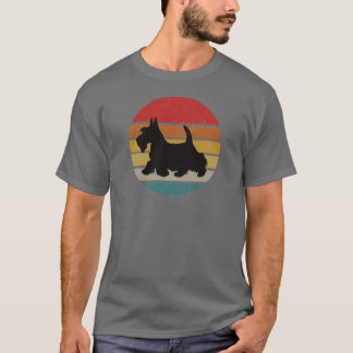 T-shirt vintage scottish terrier friends