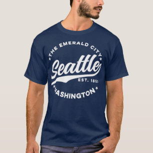 T-shirt Vintage Seattle Emerald City Washington USA