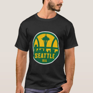 T-shirt Vintage Seattle Washington Basketball City