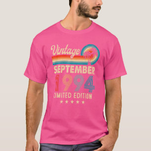 T-shirt Vintage septembre 1994 28e anniversaire