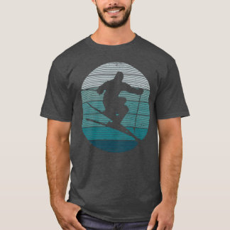 T-shirt Vintage Ski Skiing Winter Sports Freeski Skier gif