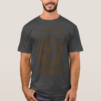 T-shirt Vintage Smokey l'Ours Résiste