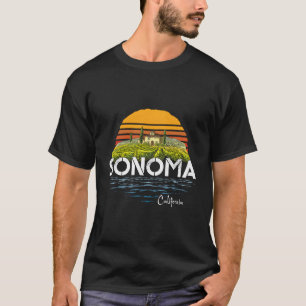 T-shirt Vintage Sonoma Valley Winery California Souvenir