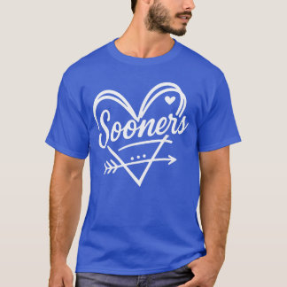 T-shirt Vintage Sooner Heart Arrow Graphic Gift for Men Wo