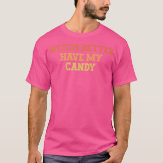 T-shirt Vintage Sorcière drôle de couleur mieux avoir mon 