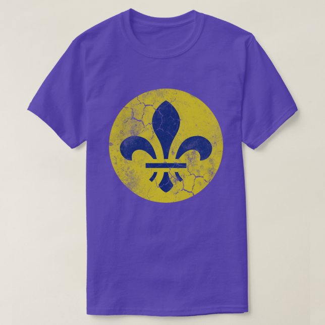 T-shirt Vintage St Louis Fleur De Lis (Design devant)