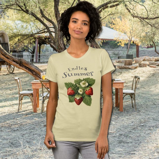 T-shirt Vintage Stawberries - Endless  Summer  (Créateur téléchargé)