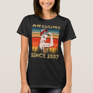 T-shirt Vintage stupéfiant depuis 2007 Femme léopard anniv