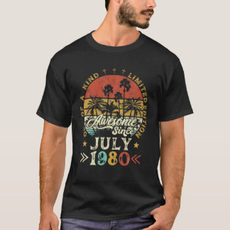 T-shirt Vintage stupéfiant depuis Juillet 1980 Limited Edi