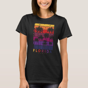 T-shirt Vintage style rétro Sunset Exotic Summer Miami Bea