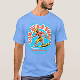 T-shirt Vintage Sun Sea Surf Ensenada Mexique Retro Surf