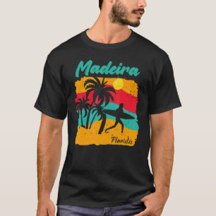 T-shirt Vintage Sunset Beach Surf Madeira Floride Summe