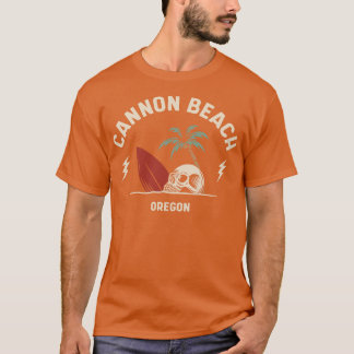 T-shirt Vintage Surf Cannon Beach Oregon Retro Surf Sku