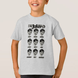 T-shirt Vintage "The Many Moods of The Joker" Chart