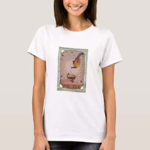 T-shirt Vintage The Tea Tarot Chaudron Magique & Carte Tas