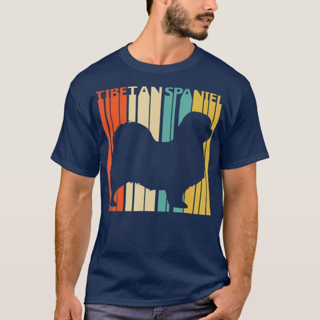 T-shirt Vintage Tibetan Spaniel dog (Devant)