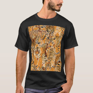 T-shirt Vintage Tiger Safari Motif de la faune