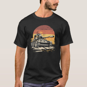 T-shirt Vintage Tiger Tank Seconde Guerre mondiale