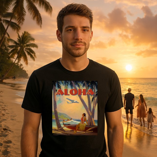 T-shirt Vintage Tropical Hawaii Aloha (Créateur téléchargé)