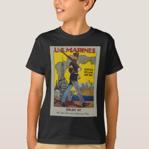 T-shirt Vintage US Marines