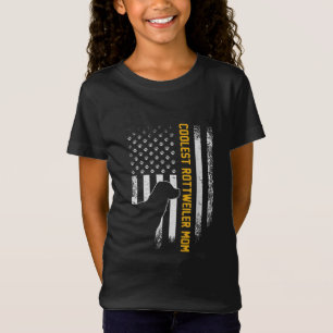 T-Shirt Vintage USA American Flag Coolest Rottweiler