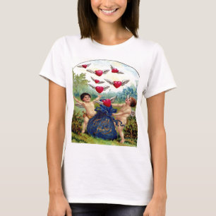 T-shirt Vintage Valentine Cherubs