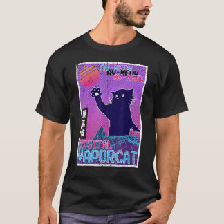 T-shirt Vintage Vaporwave Aesthetic Style 80s Synthwave Ca