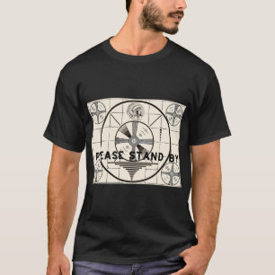 T-shirt Vintage Vieux Motif De Test S'Il Vous Plaît Rester
