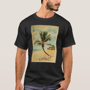 T-shirt Vintage voyage Cozumel - Plage