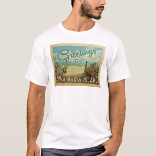 T-shirt Vintage voyage de plage d'île d'Anna Maria