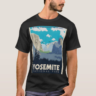 T-shirt Vintage voyage du parc national Yosemite