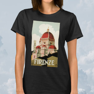 T-shirt Vintage voyage Florence Firenze Italie Eglise Duom
