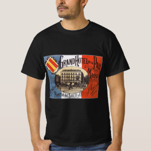 T-shirt Vintage voyage, Grand Hotel Paix, Madrid, Espagne