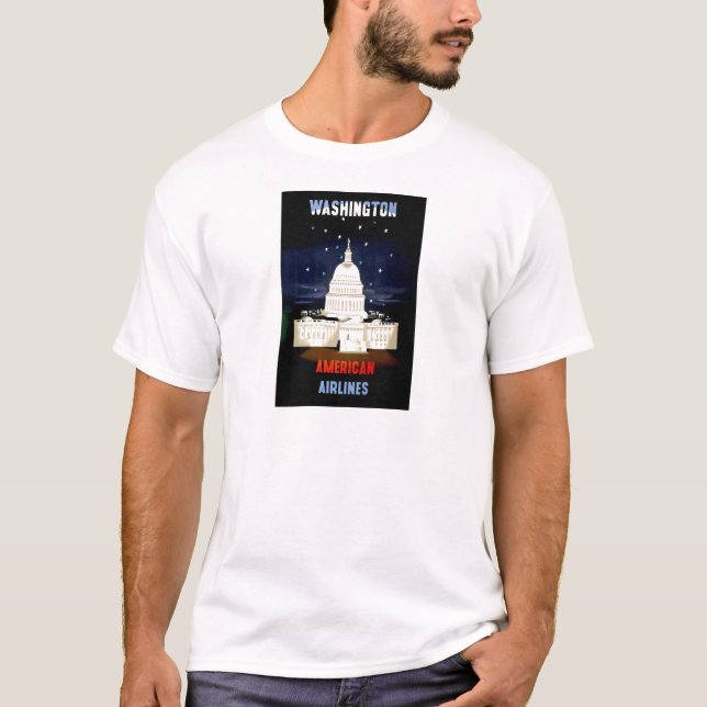 T-shirt Vintage Washington DC Travel (Devant)