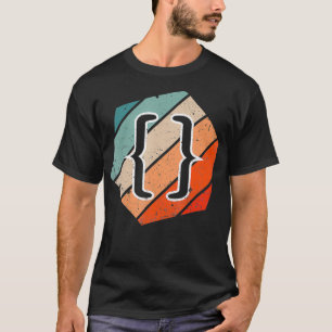T-shirt Vintage Web Developer CSS JavaScript et HTML 5 Gi