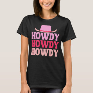 T-shirt Vintage White Howdy Rodeo Western Country Southern