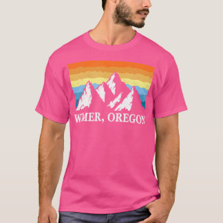 T-shirt Vintage Wimer Oregon Mountain Randonnée Souvenir P