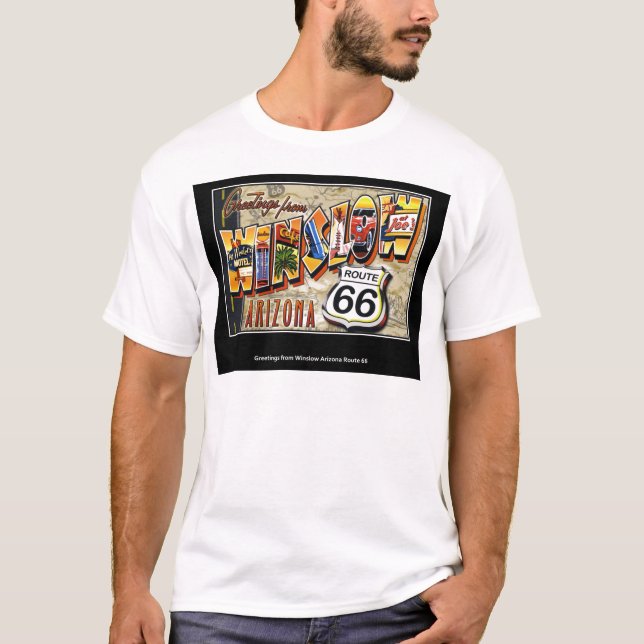 T-shirt Vintage Winslow Arizona (Devant)
