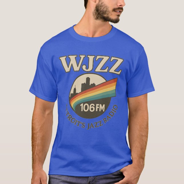 T-shirt Vintage WJZZ 106 FM (Devant)