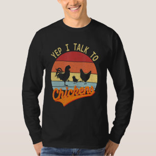 T-shirt Vintage Yep Je Parle Au Poulet Agricole Poulet Buf