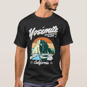 T-shirt Vintage Yosemite National Park Mountain Californie