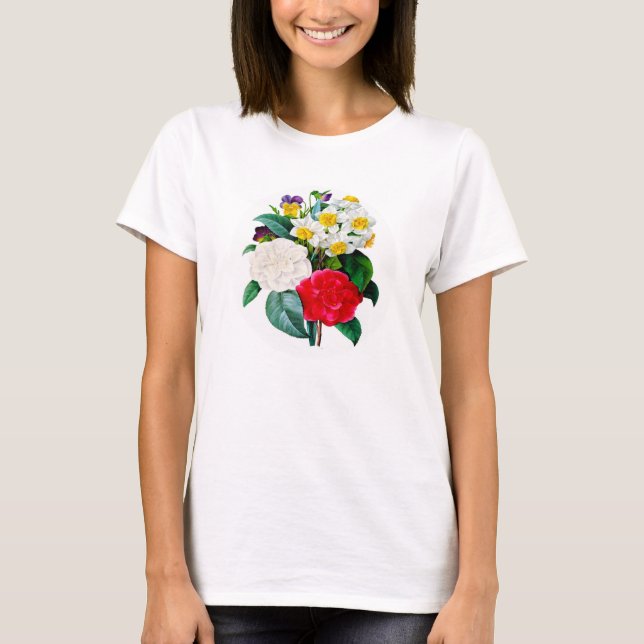 T - Shirt Vintager Blume (Vorderseite)