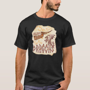 T-shirt Vintages Dragon Village Idiots en détresse