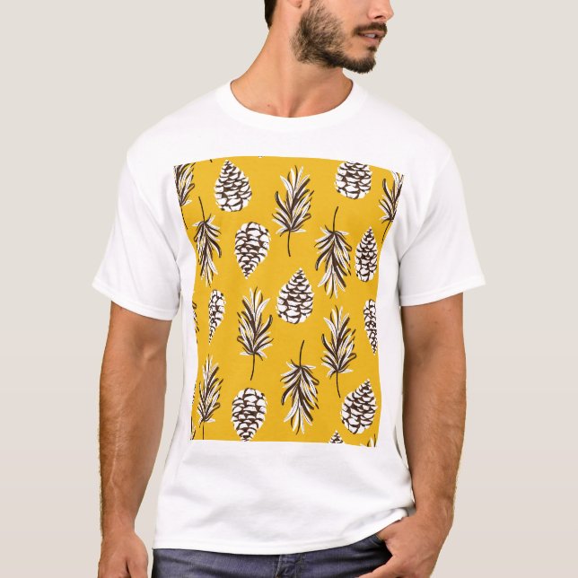 T-shirt Vintages éléments de la nature d'automne (Devant)
