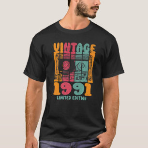 T-shirt Vintages grands succès 1991 Anniversaire rétro