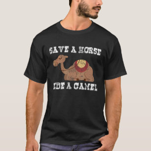 T-shirt Vintagesave Un Cheval Monter Un Chameau