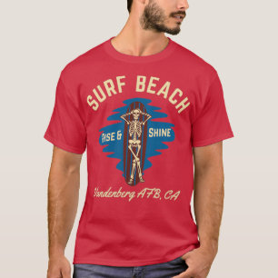T-shirt VintageStyle Surf Plage Vandenberg AFB Californie
