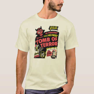T-shirt VintageTomb d'art d'affiche d'exposition de
