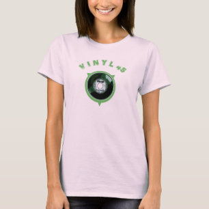 T-shirt Vinyl 45 Green Record 3